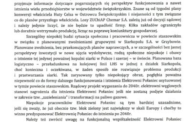 Stanowisko Prezydium Zarządu Regionu Świętokrzyskiego NSZZ „Solidarność”