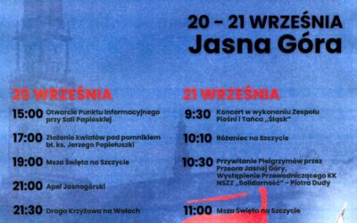 43. Pielgrzymka Ludzi Pracy na Jasną Górę, 20-21 września 2025r.